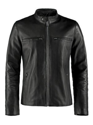 frenzy black leather jacket