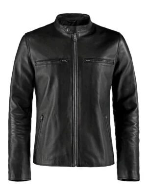 frenzy black leather jacket