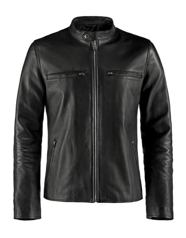 frenzy black leather jacket