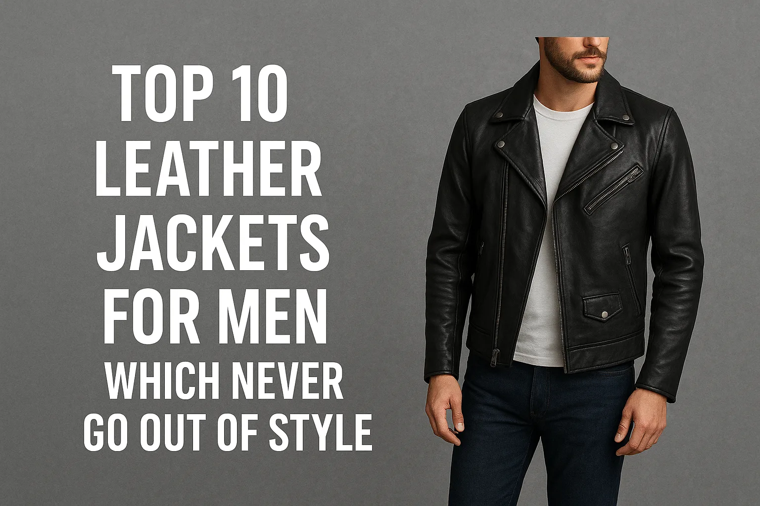 Top 10 Leather Jackets for Men Which Never Go Out of Style
