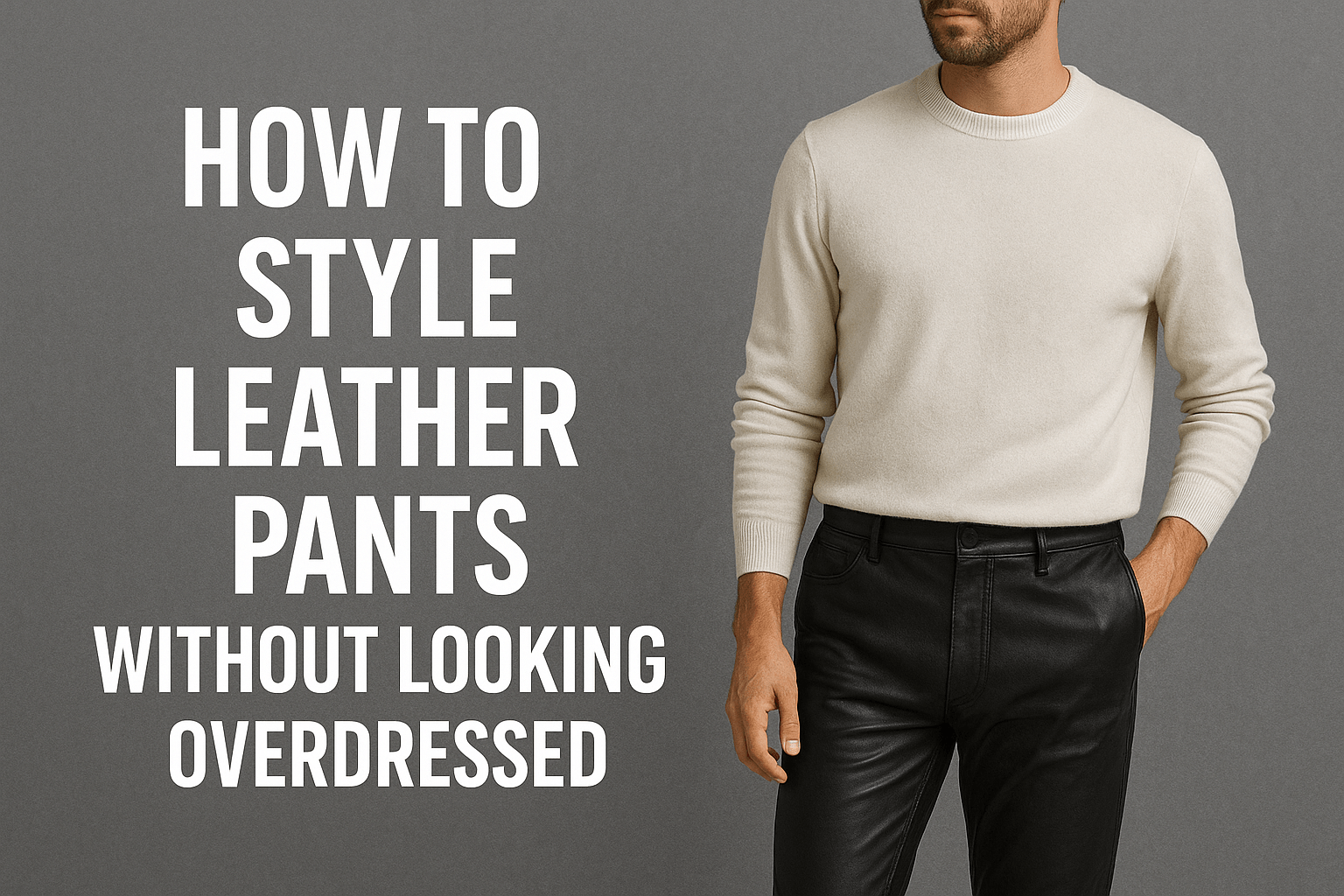 How to Style Leather Pants Without Looking Overdressed