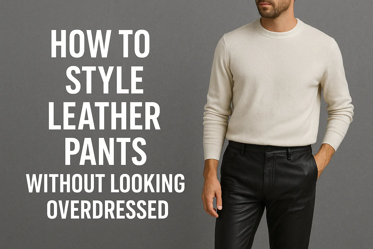 How to Style Leather Pants Without Looking Overdressed